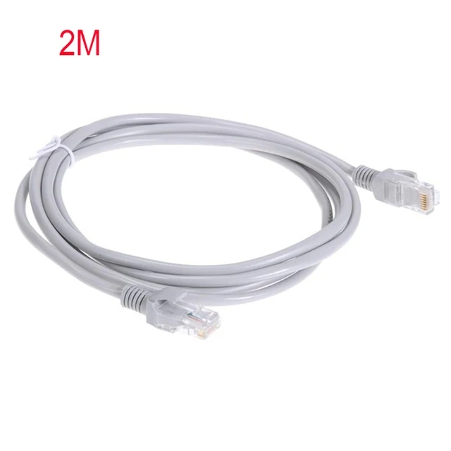 Cable Ethernet De Alta Velocidad Cat5e RJ45 Cable De Red LAN Enrutador De Ordenador Cable De conexión, 1M/5M/10M/15M/20M/30M/50M: Gris oscuro