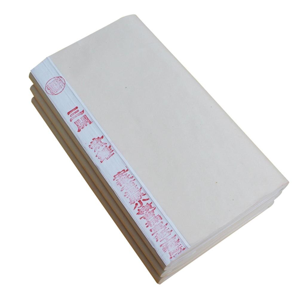 100Pcs Chinese Painting Calligraphy Drawing Half Rice Xuan Paper Stationery