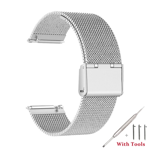 18mm 20mm 22mm 24mm Breedte Quick Release Volledige Rvs Horlogeband Horloge Universele Platte Kop horlogeband Accessoires: SMOKEY MAUVE / 20mm