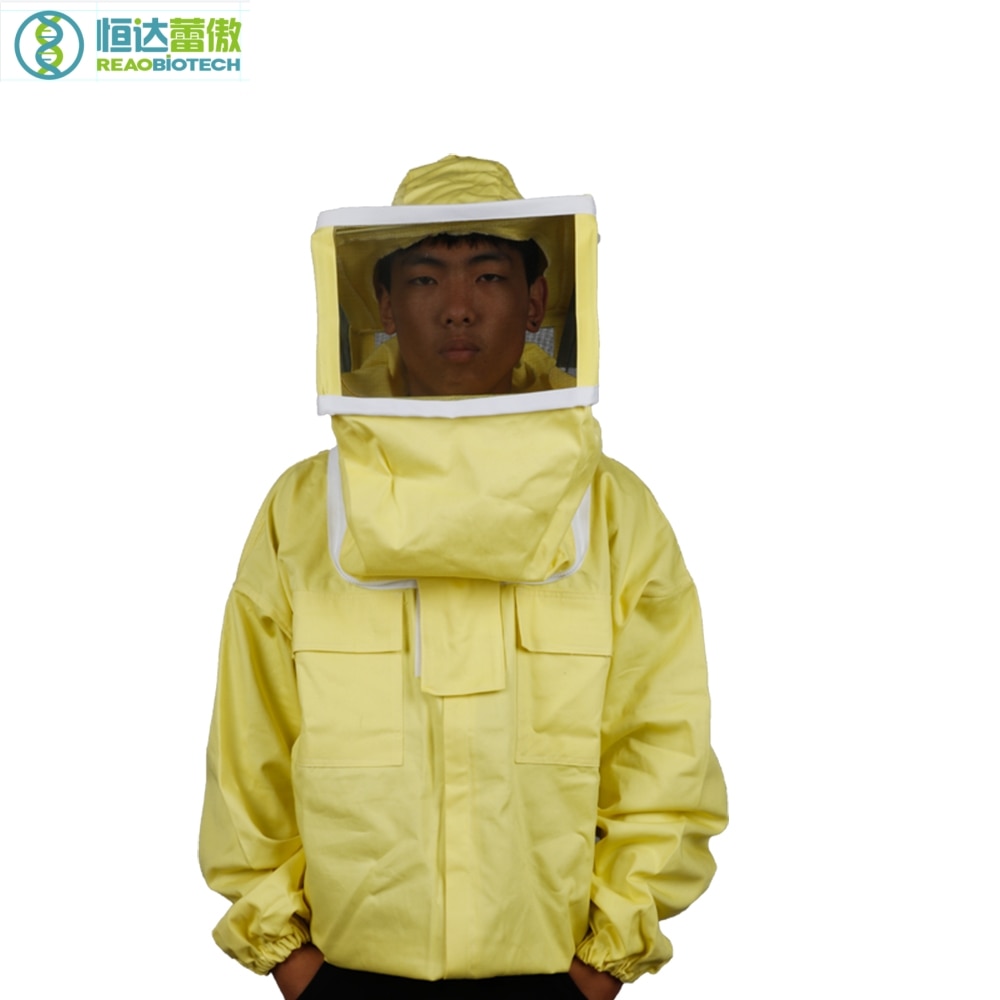 Beschermende Bijenteelt Jacket Bijenteelt Bijenteelt Bee Katoen en Grazen Vierkante Cap Jas Imker Kostuum HDBC-006