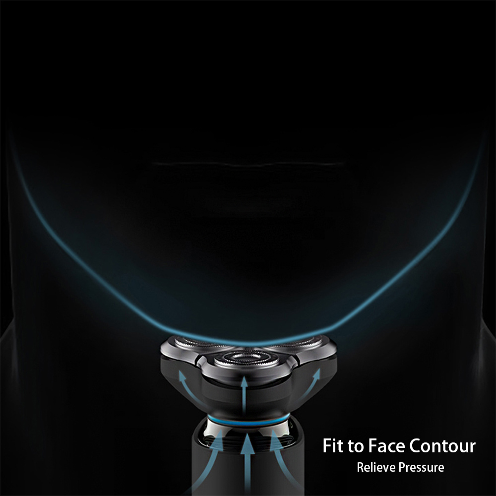 Xiaomi Mijia Shaver Electric Mi Shaver for Men S500 Razor Beard Shaving Machine Trimmer LED Display 3 Blades Heads Floating