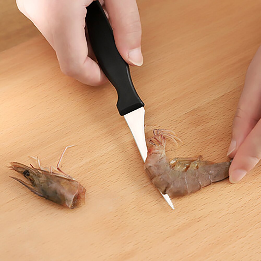 Roestvrijstalen Garnalen Lijn Cleaner Gaan Garnalen Draad Mes Cleaning Garnalen Darmen Snijden Mes Open Garnalen Terug Keuken Tool