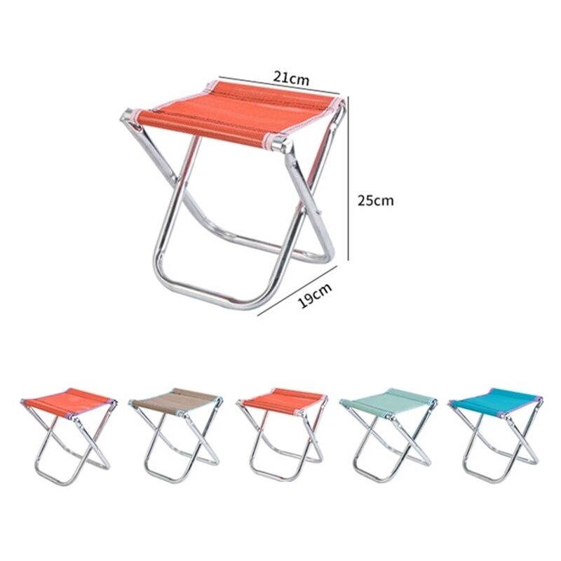 Silla plegable de pesca de alta carga, aleación de aluminio fuerte, nailon, playa, senderismo, asientos para Picnic, herramientas de pesca, silla
