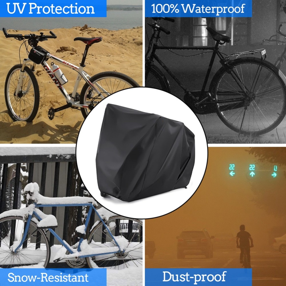 Housse de vélo électrique étanche, rangement, bâche de pluie, anti-poussière, protection UV, accessoires de cyclisme, RL19-0012