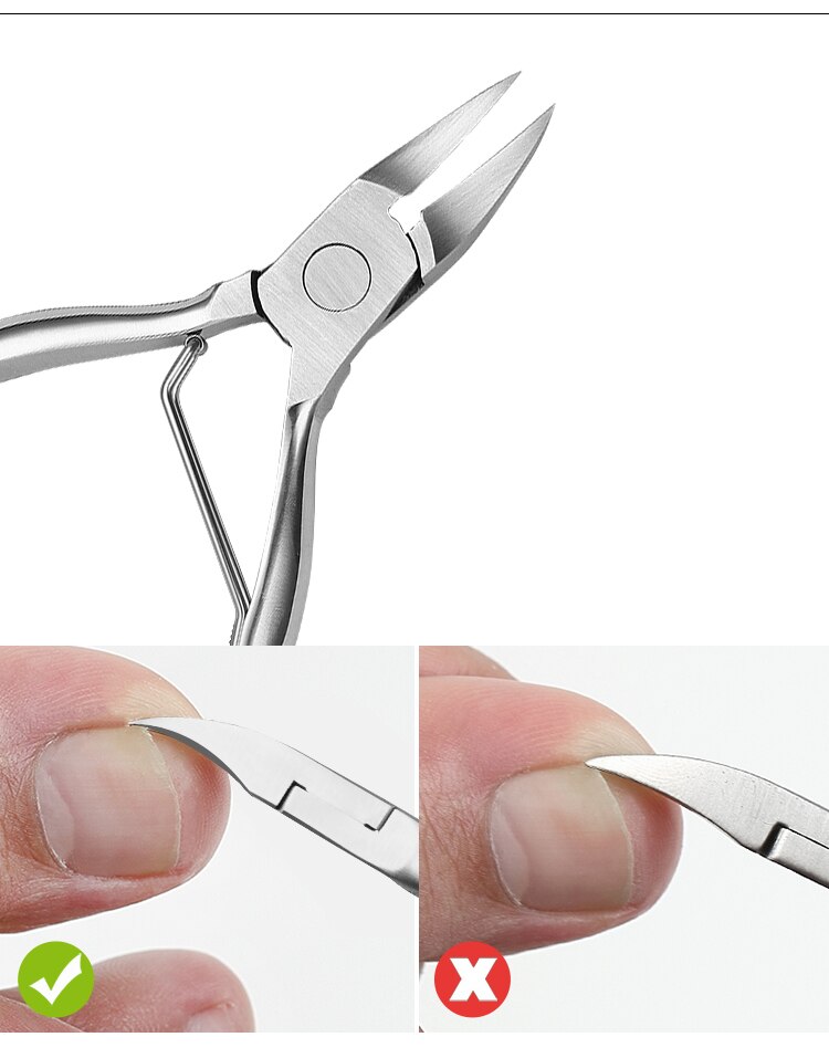 Rostfritt stål nagelband sax nypp skärborttagningsmedel rengöringsmedel död hud nagelkonst klippare trimmer nagelfil död spade  nt55