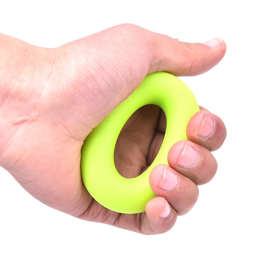 3 farver 7cm diameter gummi håndgrebsring styrke muskelkrafttræning motionist gym expander griber styrke fingerring