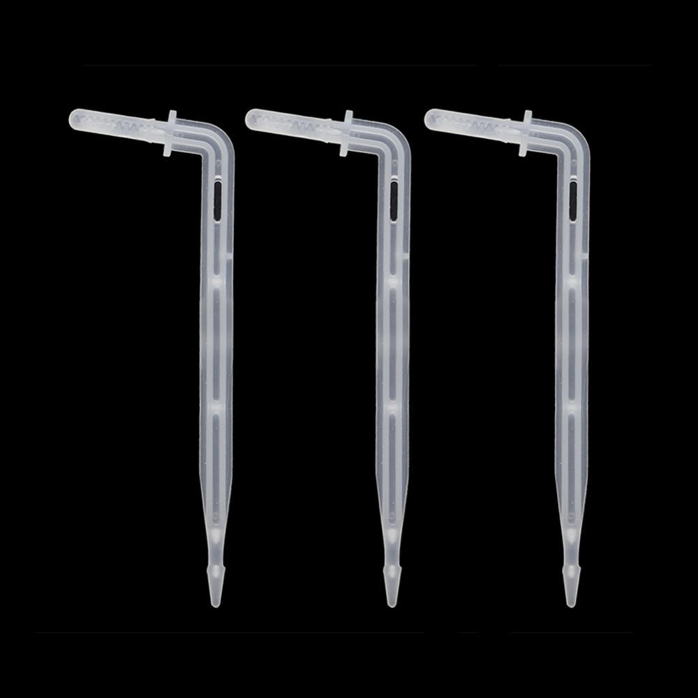 4mm Curved Arrow Dripper Garden Elbow Bend Arrows Farm Agriculture Plants Micro Drip Irrigation Drippers 200 Pcs