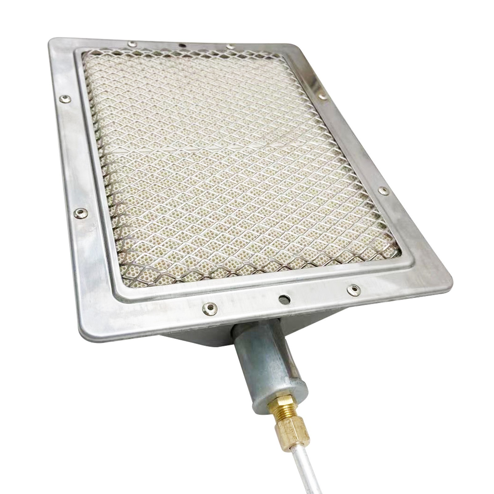 Rechteck BBQ Gas Ofen Heizung Brenner Outdoor Indoor Galvanisierte Blatt Grill Grillen Dampf Ofen Infrarot Grill Teile Ersetzen