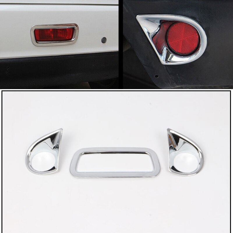 Nadające się robić Mitsubishi Outlander sport ASX RVR 2013-2016 ABS samochód akcesoria tylna lampa przeciwmgielna pokrywa wykończenia 2 sztuk