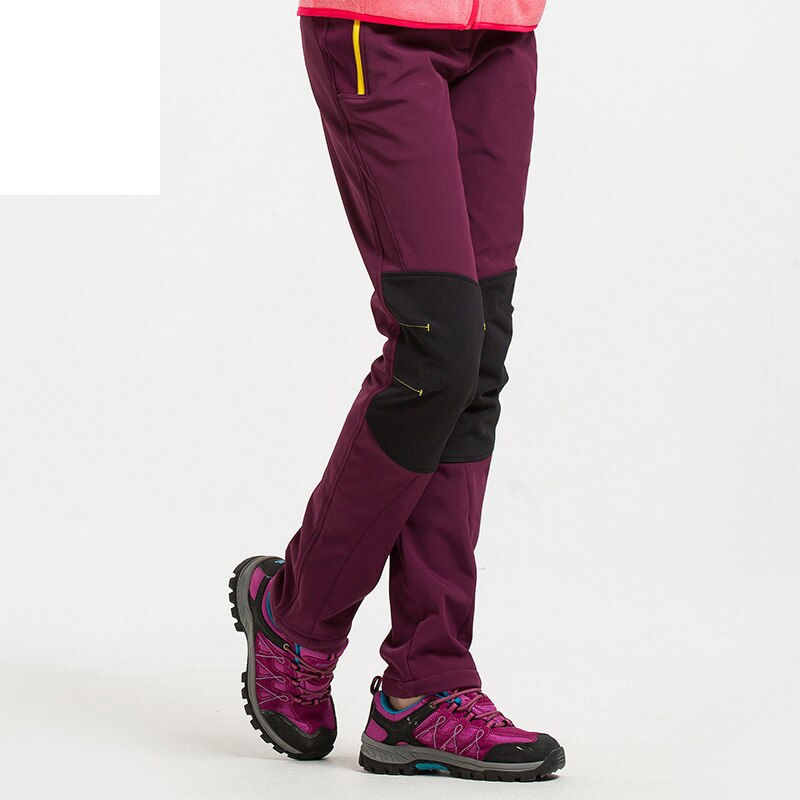 winter men and women snow ski pants scratch-resistant soft shell lovers pants warm waterproof pants women's hiking pant