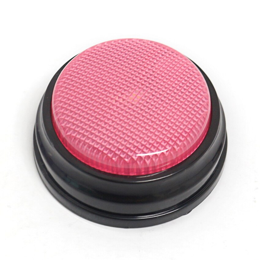 Record talking button, funny for entrepreneurs, sales and business people Learning Resources Lights and Sounds Buzzers M16: pink