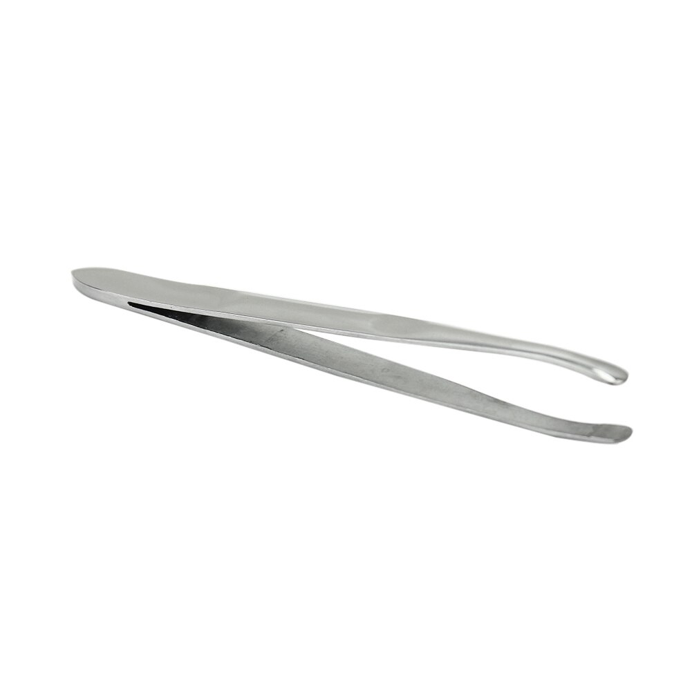 Pro Stainless Steel Eyebrow Tweezer Round Tip Face Nose Hair Removal Clip Women Makeup Cosmetic Tool Silver Tone