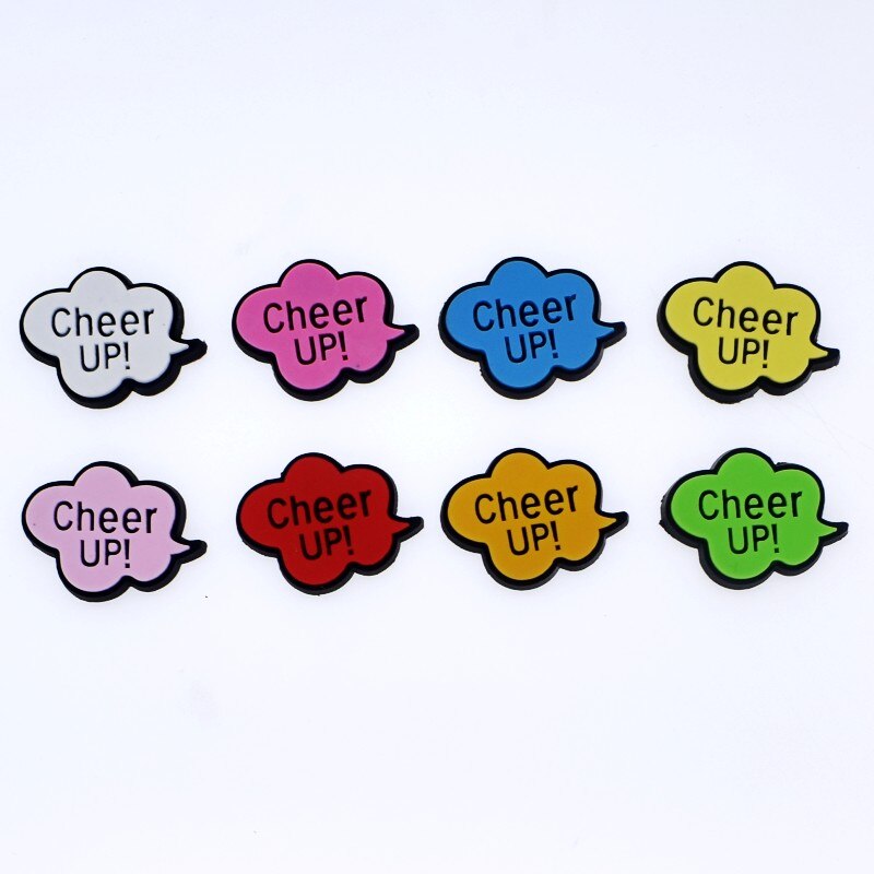 Baby Children Simple Phrase Symbol Hi Hello Love You OK 8pcs Shoes Decoration Wristbands Ornaments: 10