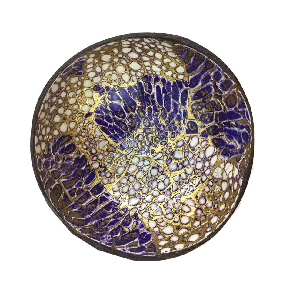 Skål slik opbevaring dekoration naturlig fad kokosnødskal giftfri frugt miljøvenlig: Lilla