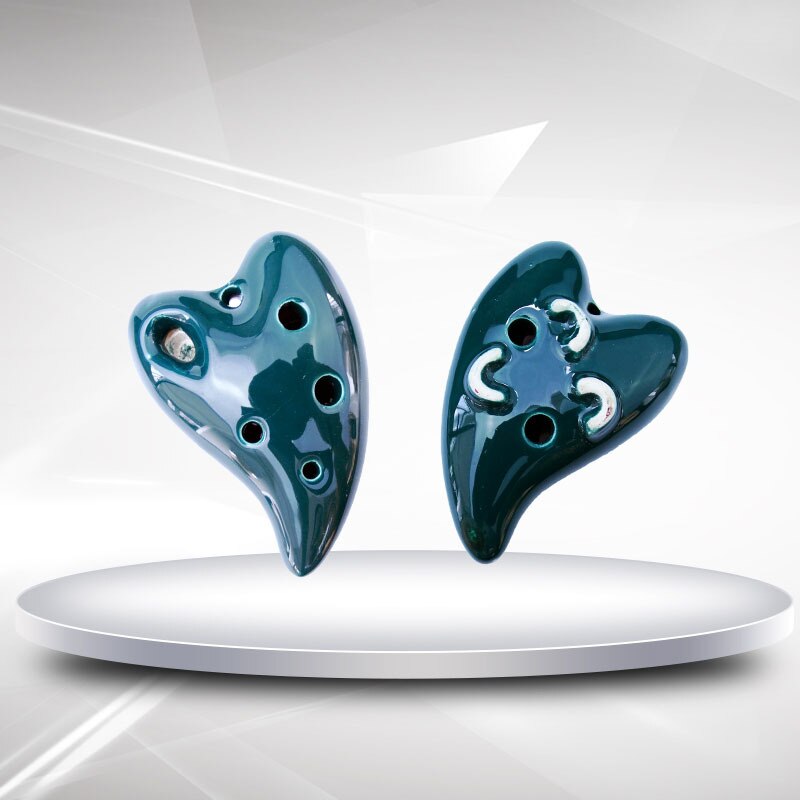 Amore Ocarina 6 Foro in Ceramica Flauto Artigianato Decorazione Ornamenti Strumenti Musicali di Espressione Del Fumetto Ocarina