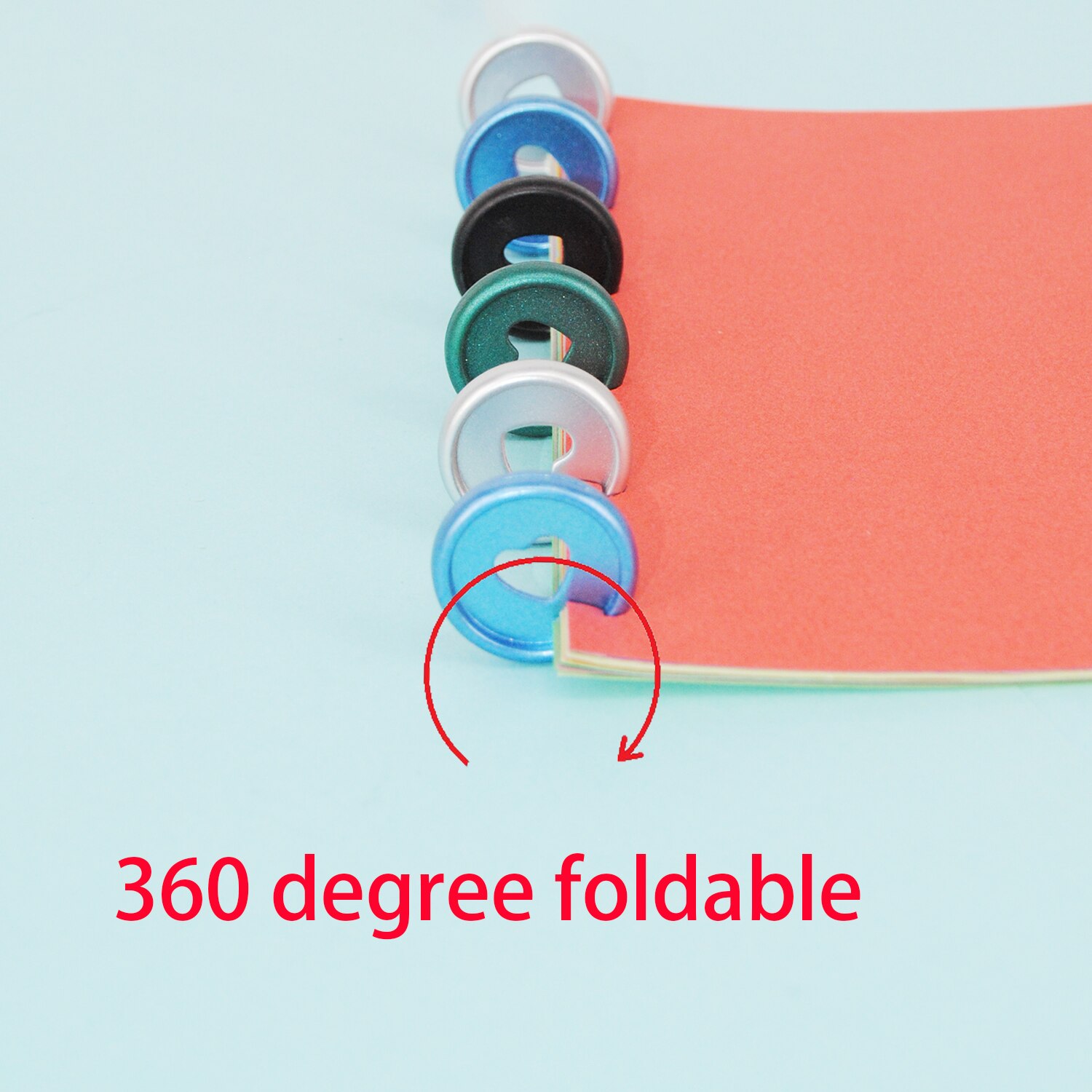 12Pcs 24Mm Plastic Planner Discs Bindmiddel Paddestoel Hole Binding Discs Notebook Binder Ring Diy Planner Accessoires Kantoorbenodigdheden