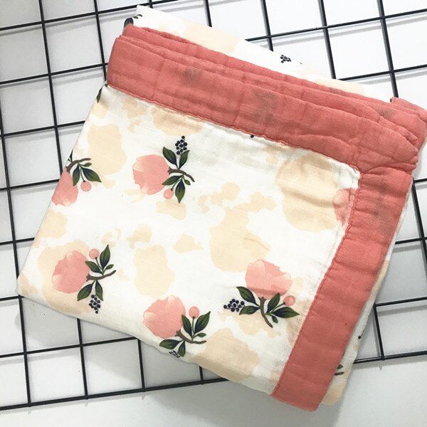4 lager bambu muslin träd baby muslin filt vattenmelon täcke swaddle bättre än anais baby/bambu filt spädbarnssjal