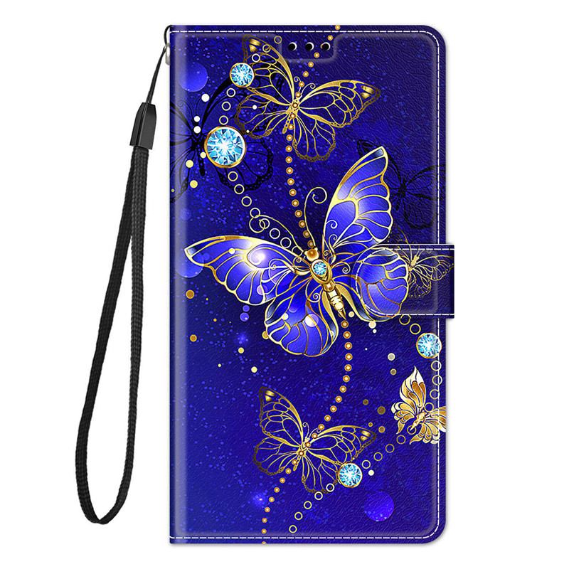 Dla Redmi 9A malowane skórzane etui z klapką do telefonu Xiaomi Redmi 9A M2006C3LG M2006C3LI etui z miejscem na karty stojak okładka książki: C10