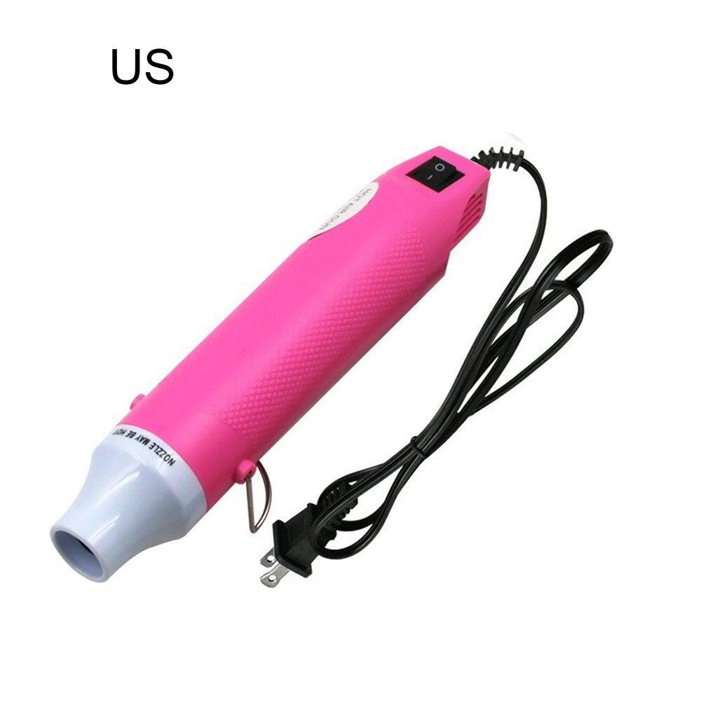 Air Tool Portable Soft Ceramic Shrinking Heat Tool Soft Ceramic Heat Tool For DIY Embossed Powder: 110V / Roze
