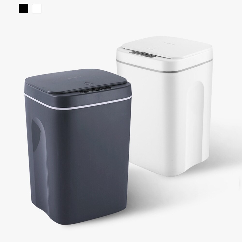 14L Intelligent Trash Can Automatic Sensor Dustbin Smart Sensor Electric Waste Bin Home Rubbish Can For Kitchen Office Garbage