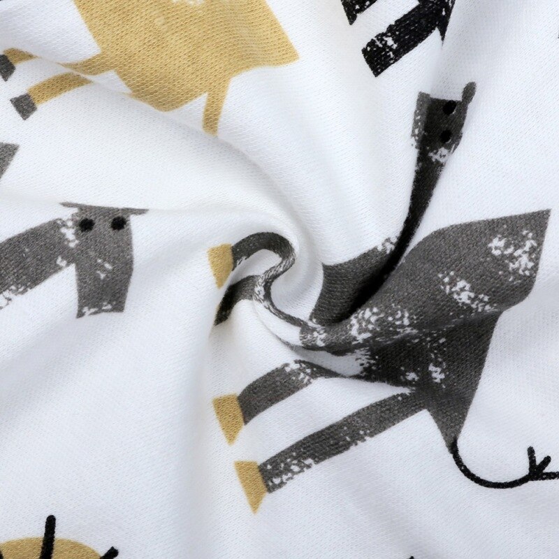 Cartoon Animal Print Newborn Baby Clothes Boys Girls Romper Long Sleeve Cotton Romper Kids Jumpsuit Playsuit Outfits