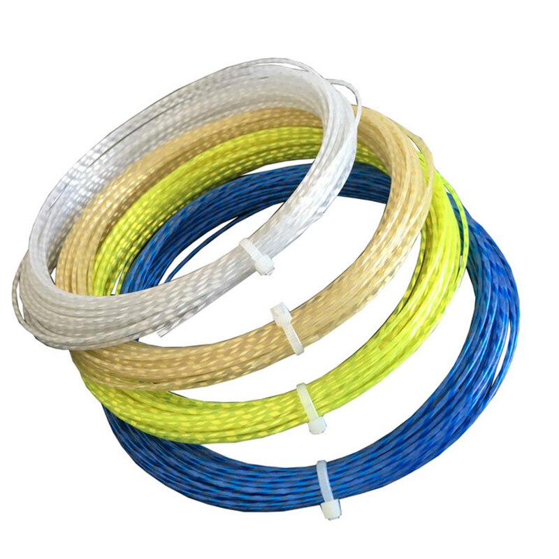 Powerti 1.3mm WIRE NYLON Tennis String Durable Crimp Soft Tennis Training Racket Strings 200m Reel Control PT-122