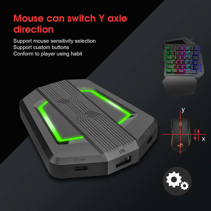 Keyboard Mouse Converter Gaming Adapter Base Kit Mobile Version Fit for Android System Usb