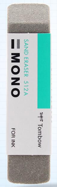 Tombow mono viskelæder 510a sand og gummi viskelæder til blæk og blyant 512a japan es -512a es -510a: 512a