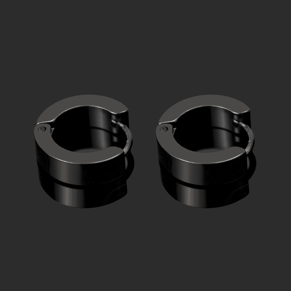 1 Paar Anti-Allergisch Titanium Stalen Oorbel Punk Rock Stud Oorbellen Mannen Mode-sieraden Vrouwen Kleine Cirkel Ronde Stud oorbellen: AY073 AY073