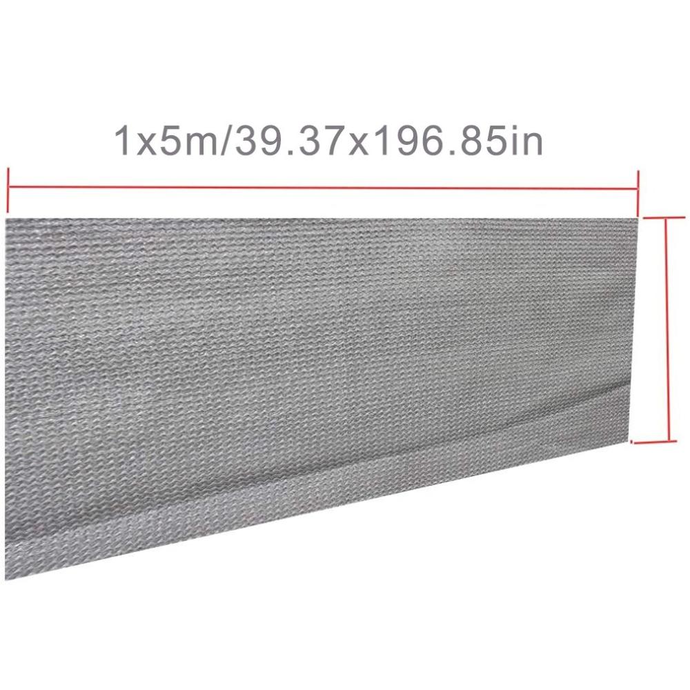 Balcony Wind Shield UV Protection Shade Cloth Privacy Screen Cover Netting Terrace Canopy Sail Beautiful Sun Shade Nets: gray