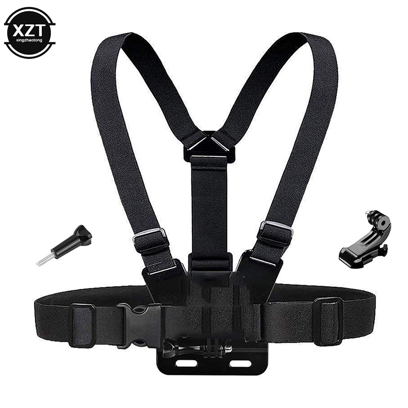 Borst Strap Mount Riem Voor Gopro Hero 7 6 5 Xiaomi Yi 4K Action Camera Borst Mount Harness Schroef voor Sjcam SJ4000 Sport Cam: B