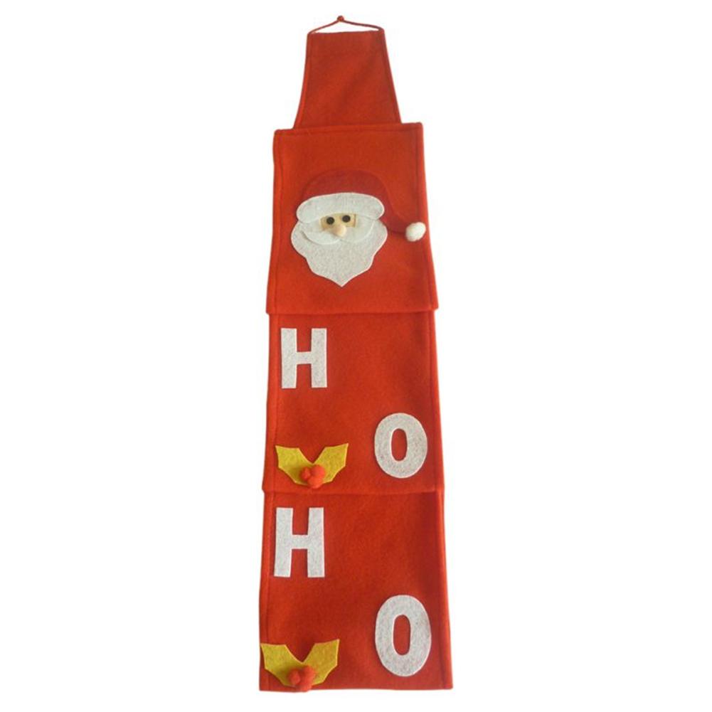 Christmas Toilet Roll Paper Holder Non-woven Santa Claus Paper Towel Box For Office Home Hotel Car Christmas Decorations