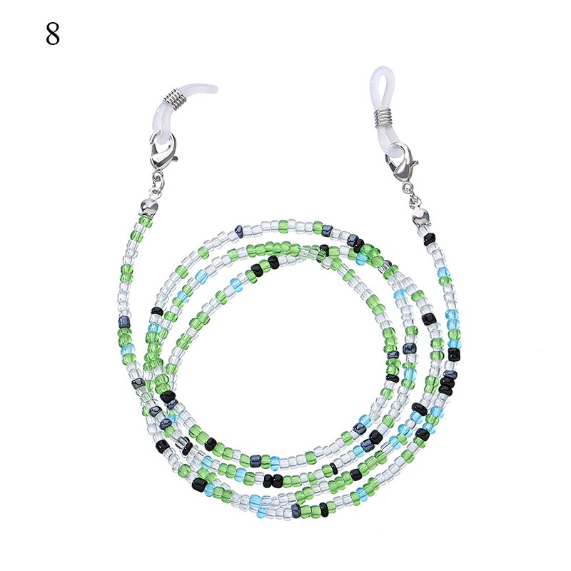 Neue Boho Maske Gurt Perlen Gläser Ketten Frauen Gesicht Maske Schlüsselband Anti Rutsch frauen Nacken Kette Für Brillen Kordon de anteojos: 8