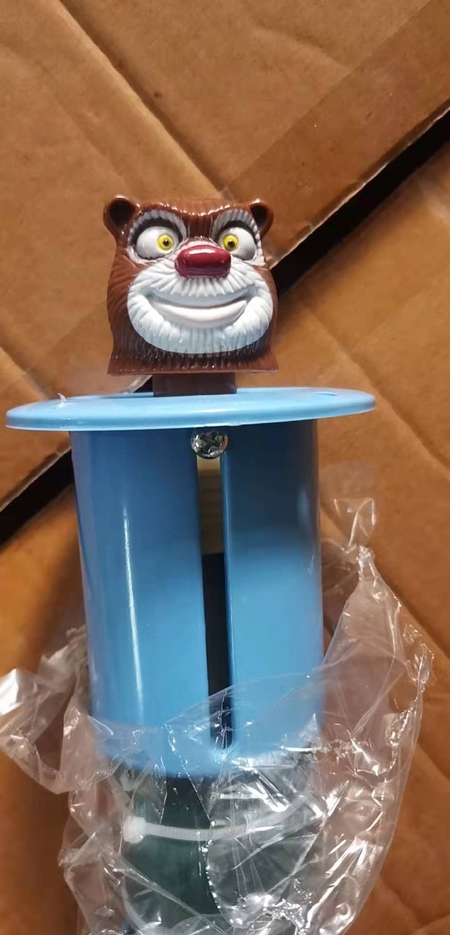 1 stykke slående musehoved til børn møntdrevet arkade whac-a-mole hit mus / frøhammer spilmaskine: Lilla