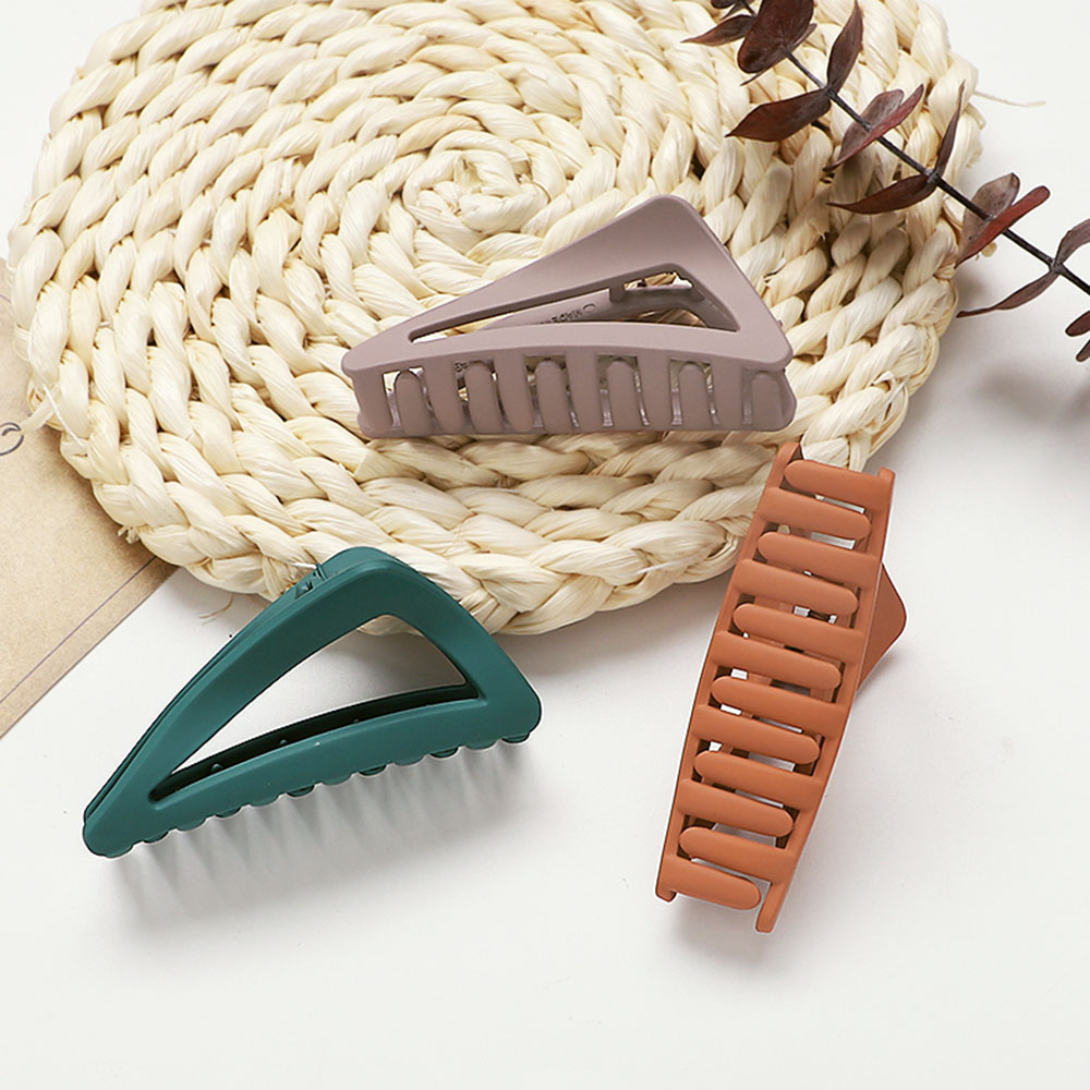 Mode Elegante Vrouwen Haarspelden Kleurrijke Geometrische Haar Klauw Clips Barrattes Haar Styling Accessoires Voor Dames