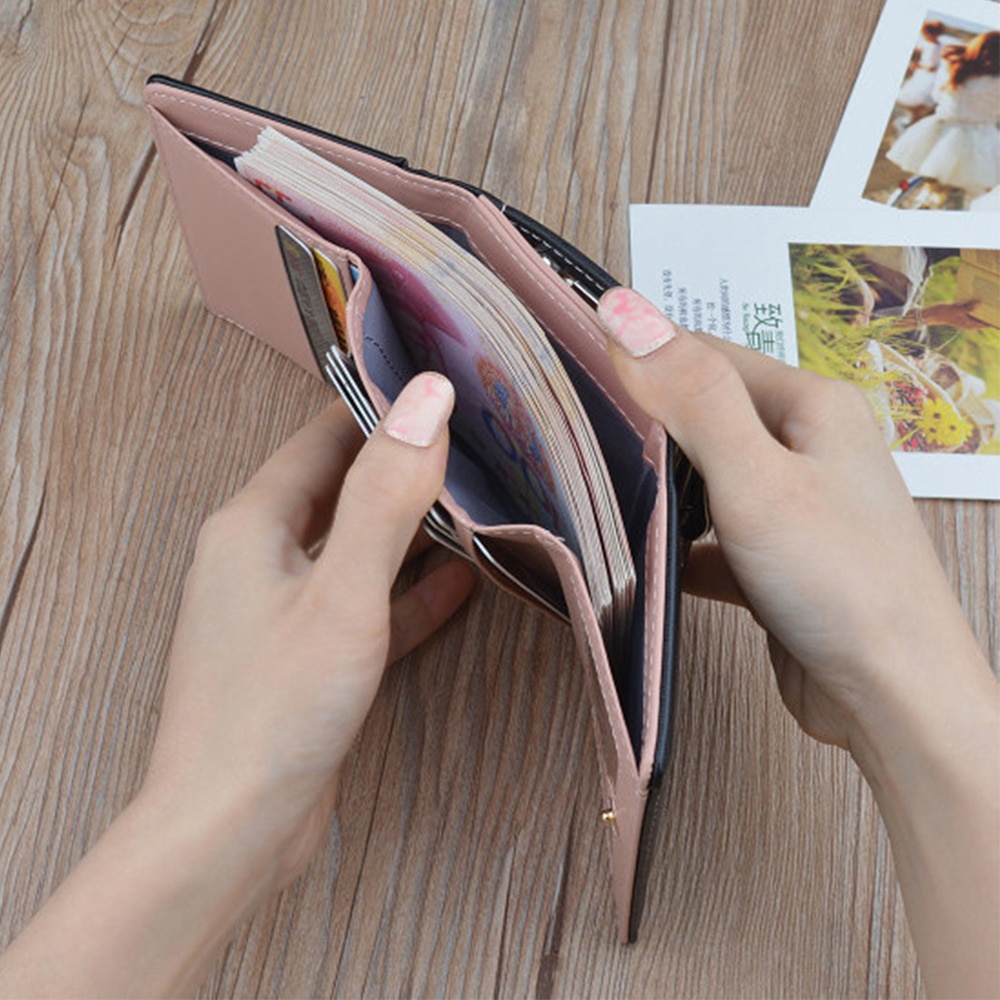 Cute Wallets Leather Women Wallets Short Wallet Student Coin Purse Card Holder Ladies Clutch Bag Small Deer Female Purse