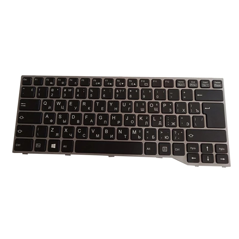 Teclado ruso sin retroiluminación para ordenador portátil Fujitsu Lifebook E733 E734 E743 E744