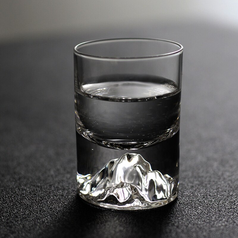 6pcs Lead-Free Crystal Clear Heavy Base with Hill Handmade Blown Shot Glasses for Vodka Bar Friend Party Wedding 50ml