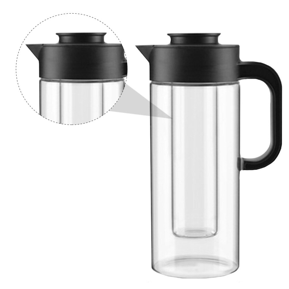Stor vattenkanna glas vattenkanna tekanna handtag tekanna glas vattenkanna