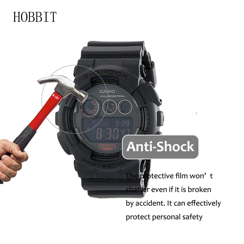 3Pcs Watch Screen Protector for Casio G-Shock GD100 GD-100 GD-120 GA-100 GA-100TS GA-100MB GA-100CM GD-120CM GD350 Watch Film