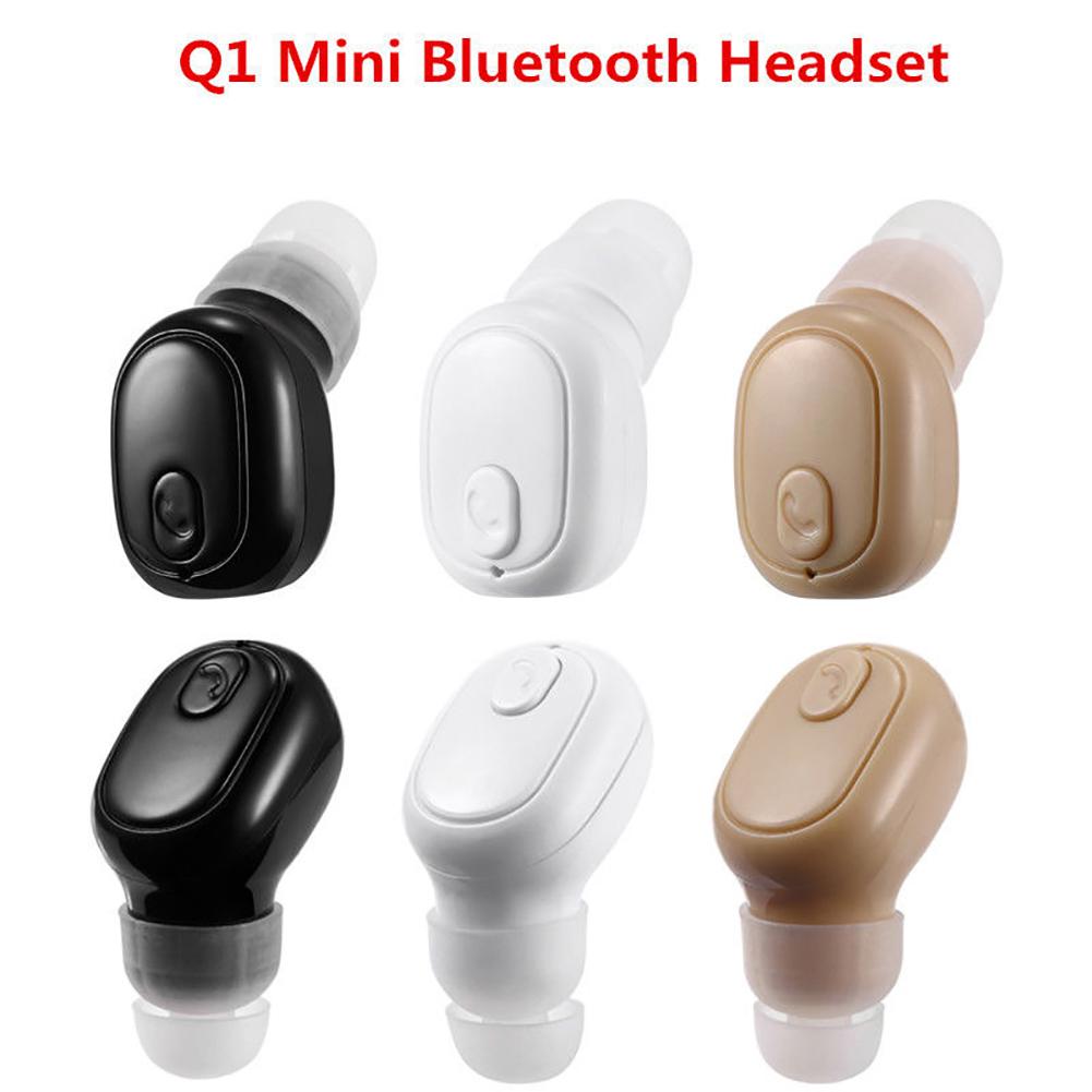 Mini Wireless Bluetooth 4.1 Stereo In-Ear Headset Q1 Oortelefoon Voor Samsung Iphone