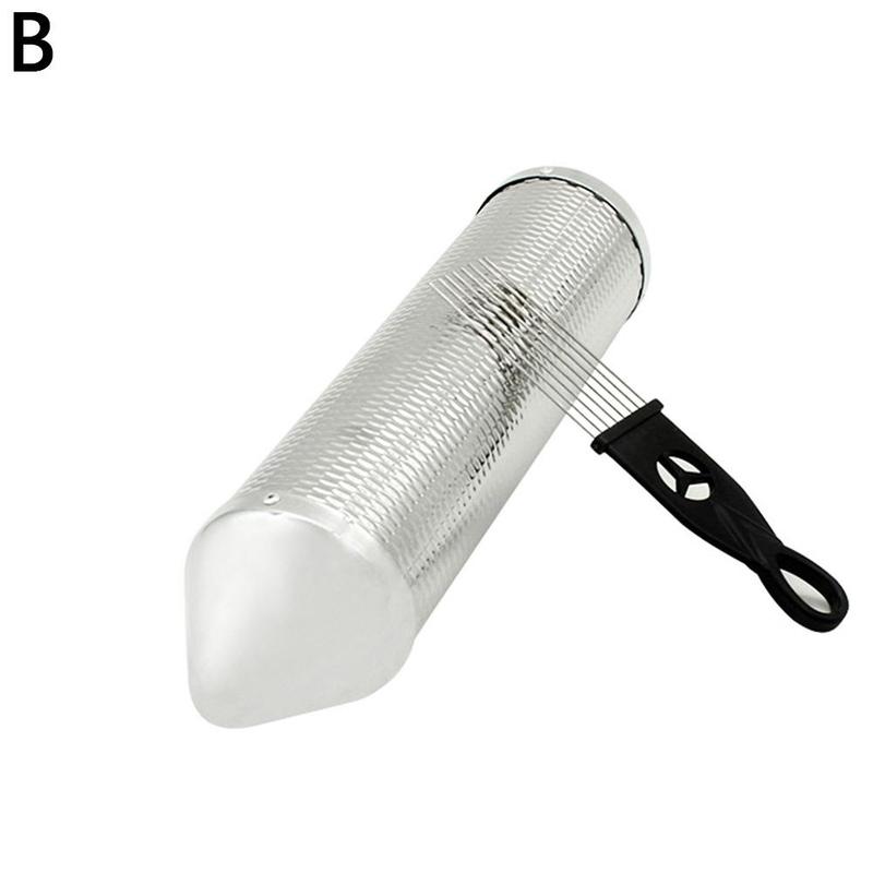 Guiro professionale in acciaio inossidabile con raschietto strumento musicale a percussione professionale Merengue latino: Cone