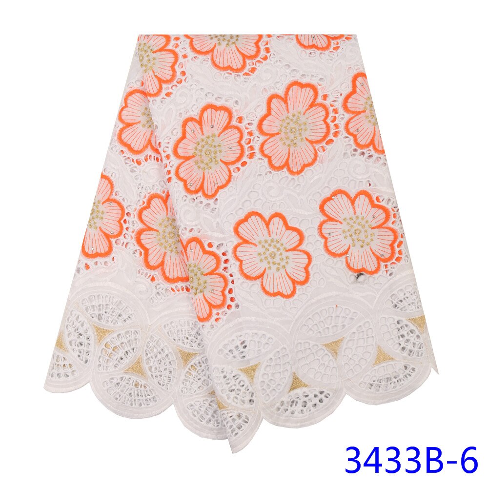 latest swiss voile lace african lace fabric nigerian lace fabrics for wedding tissu african broderie sewing YA3433B-1: Picture 6