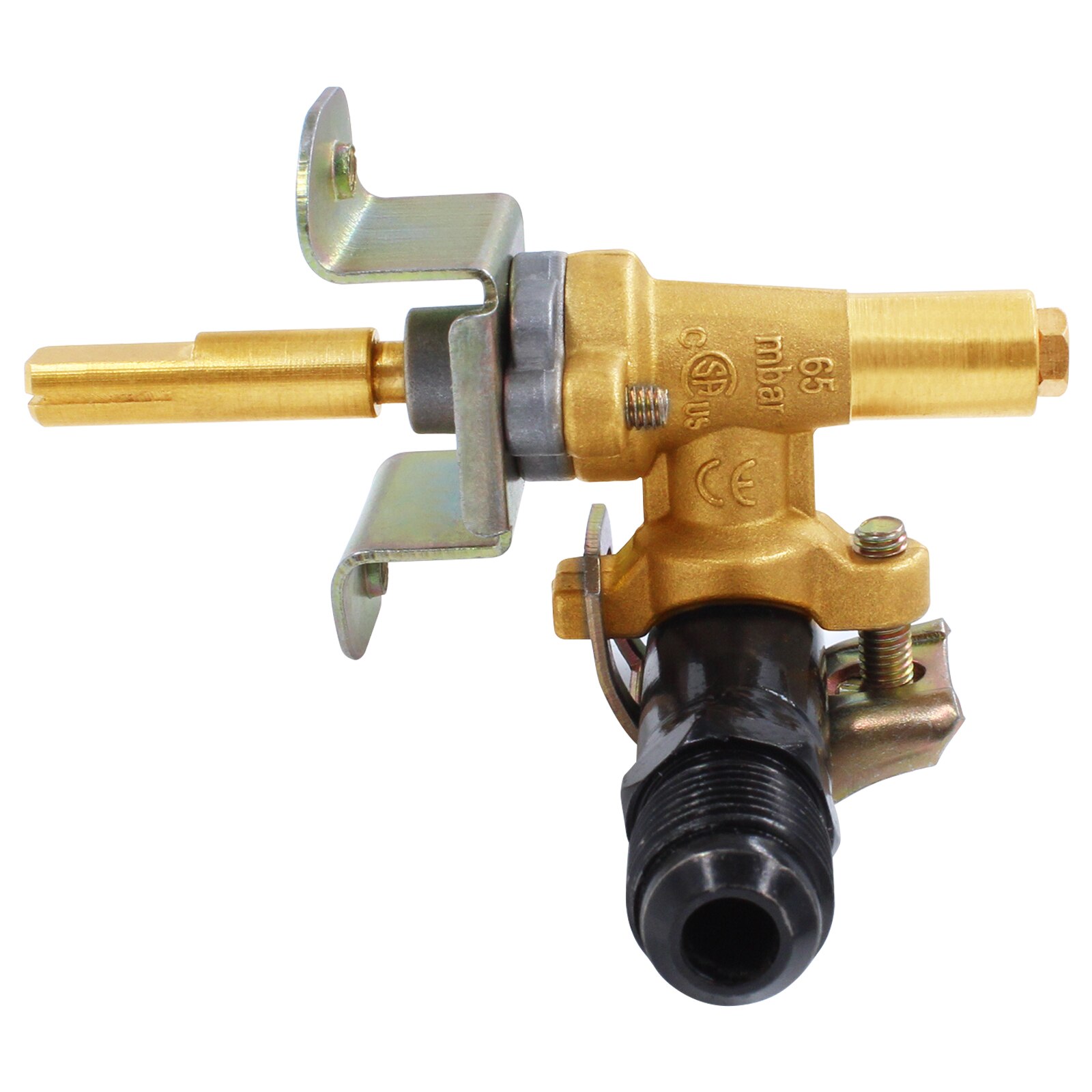 Earth Star Gas Fire Pit Brass Control valve with 3/8&quot; Male Flare Manifold Pipe BBQ Grill Valve