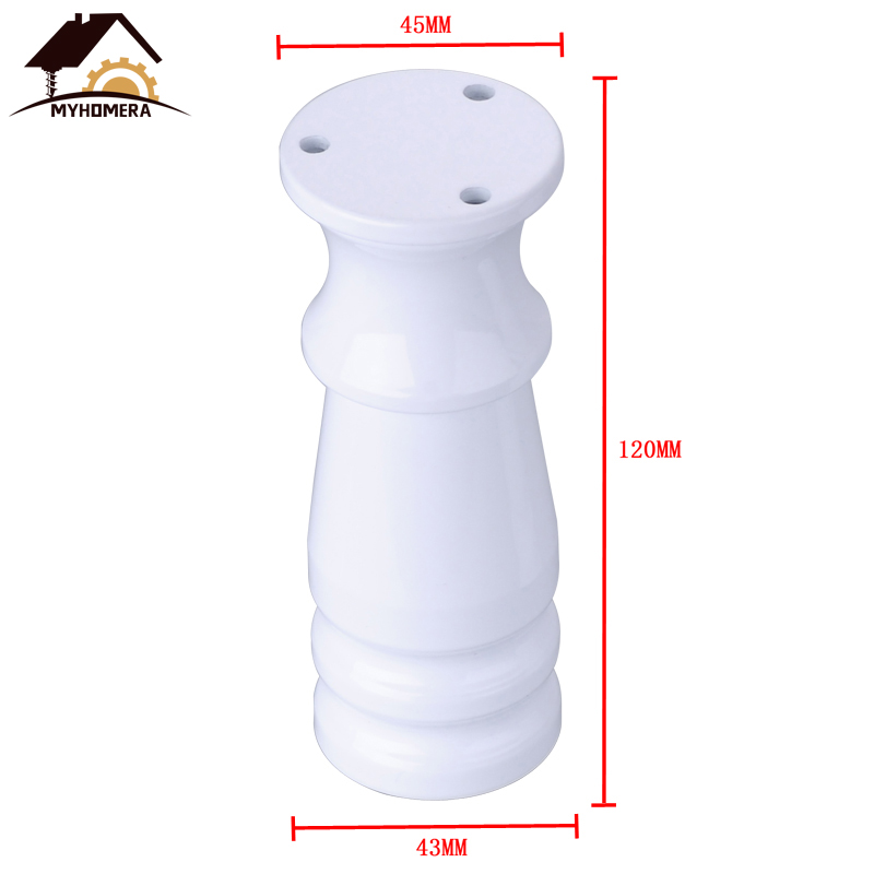 Myhomera 80mm-150mm Möbel Füße Bein Einstellbare Schrank Sofa Beine Aluminium Schrank Kaffee Tee Tisch Schlecht Schutzhülle fuß: Farbe B 120mm
