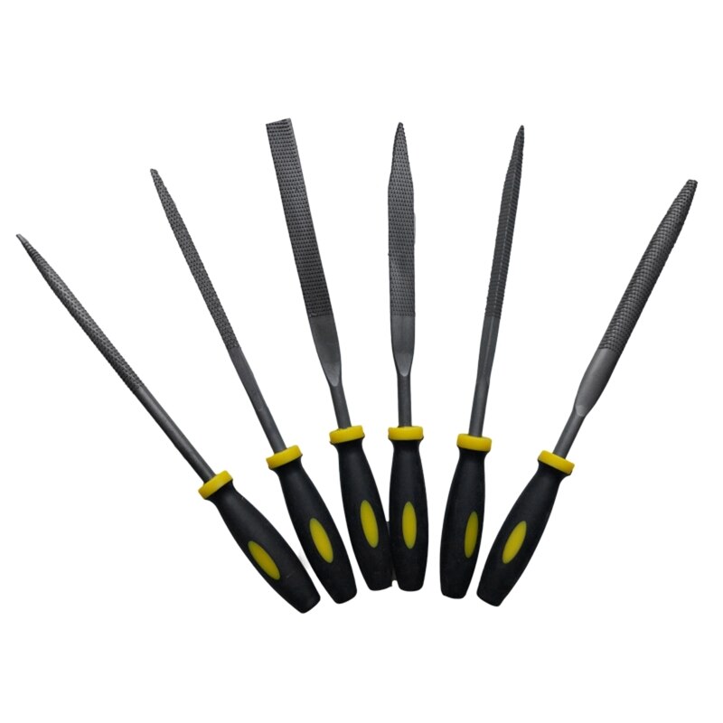6 Pieces Mini Metal Filing Rasp Needle File Wood Tools Carpentry Filing Tool for Plastic Model Jewelry Diy Lover