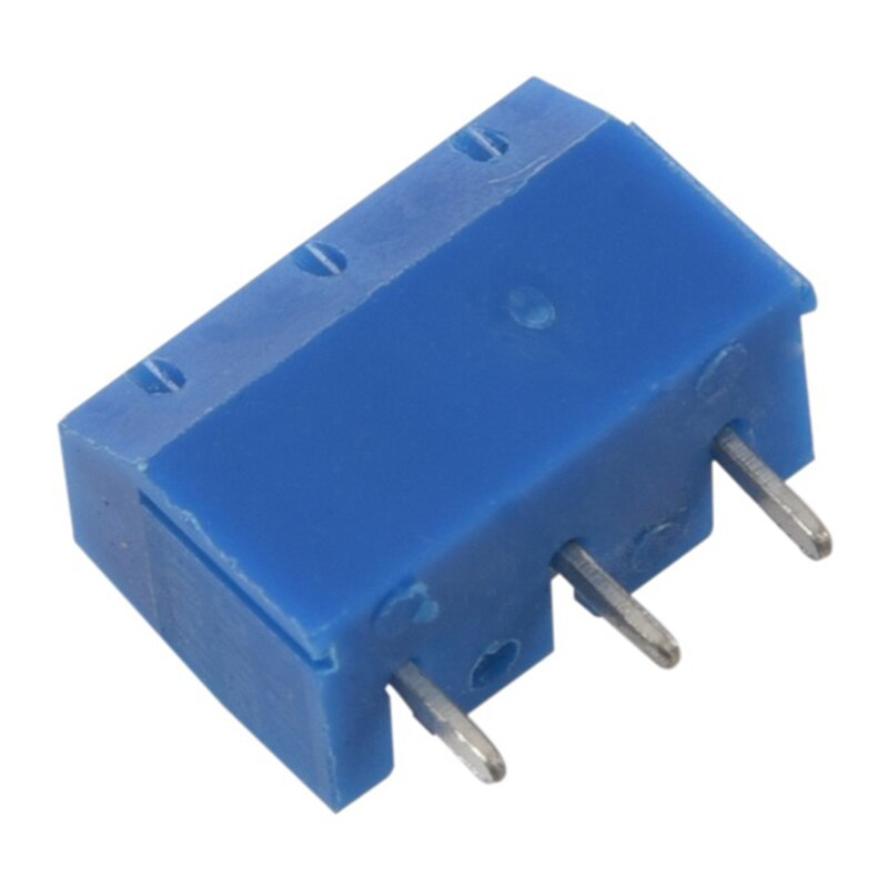 60 Stuks 3P 5.08Mm Pitch 3Pin Pcb Mount Screw Terminal Block Socket Strips Voor Arduino Blauw