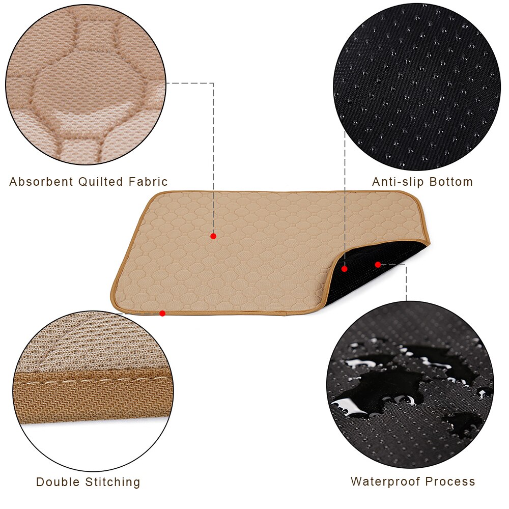 Hond Pee Pads Wasbare Herbruikbare Whelping Pads Bed Sofa Matras Protector Cover Hond Luiers Puppy Potty Training Pads