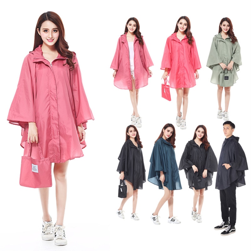 FreeSmily aincoat women cute trench coat female waterproof free breathing rain coat ponchos long travel Cycle RAINWEAR