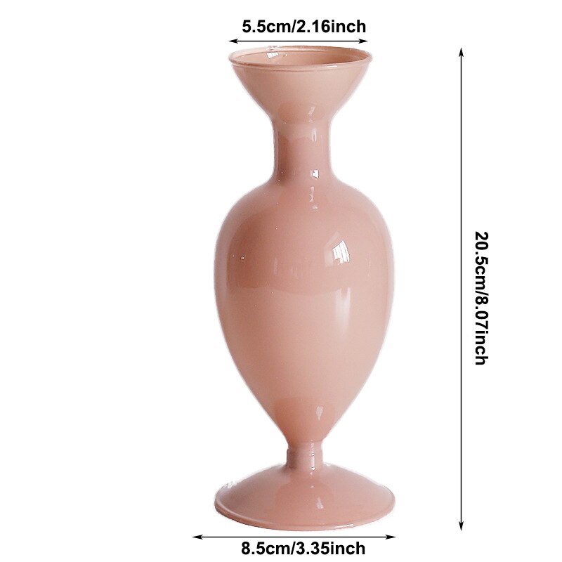 Vilead Glas nordisch Stil Vase Hydrokultur Terrarium Anlage Halfter Flasche für Heimat Sekretariat Balkon Wohnzimmer Hochzeit Esszimmer Dekor: C